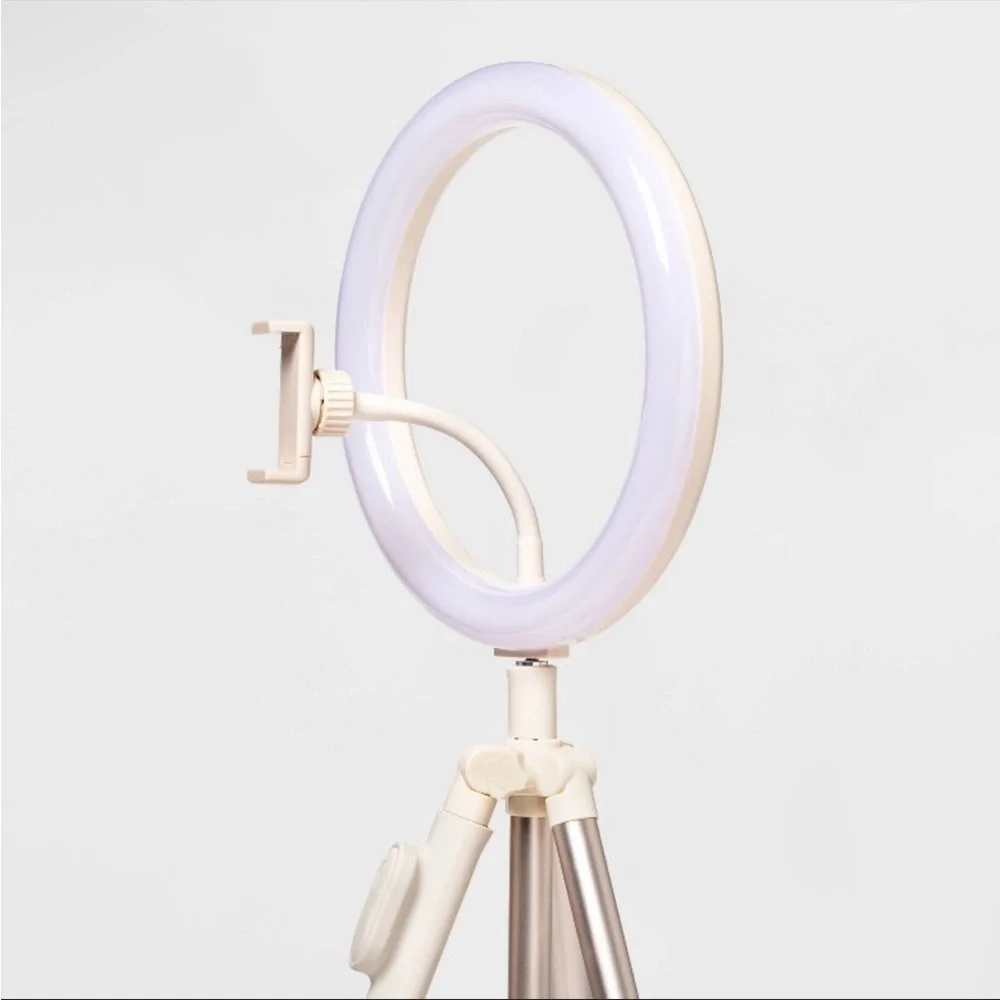 HEYDAY Ring Light with Tripod Stone white NEW